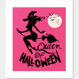 Queen Of Halloween Witch Aesthetic For Women Gift Posters and Art